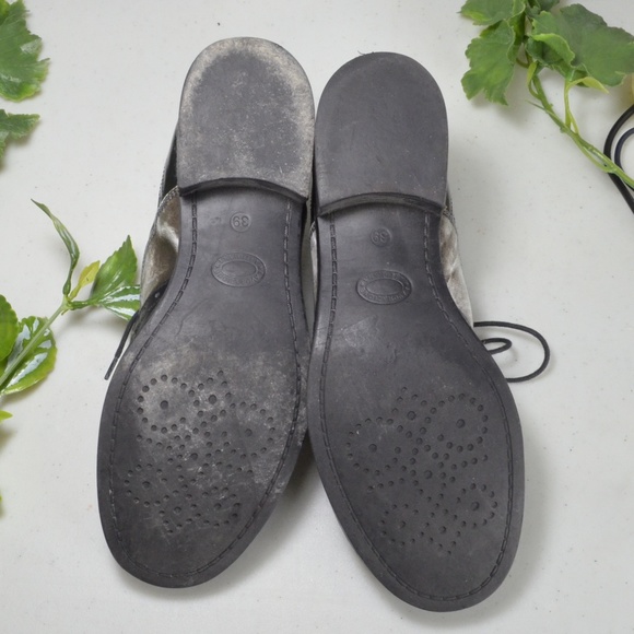 Bama - black/silver leather oxfords - Picture 4 of 6